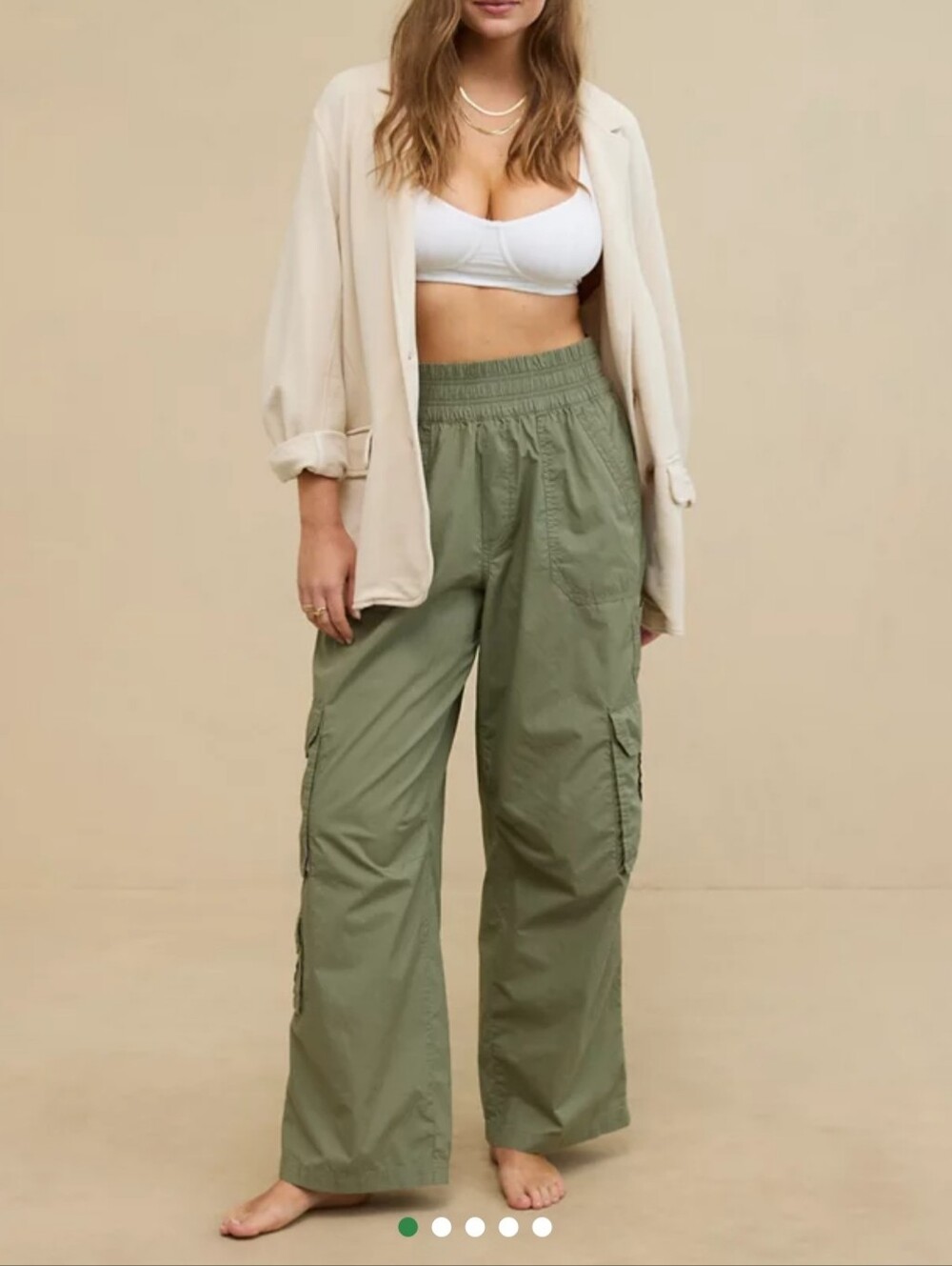 Aerie High Waisted Cargo Pants
